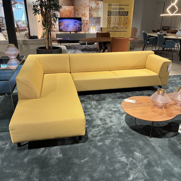 Rolf Benz Linea Gele Hoekbank