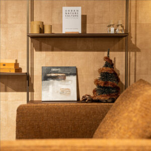 Detail warm interieurs thuis in de winter